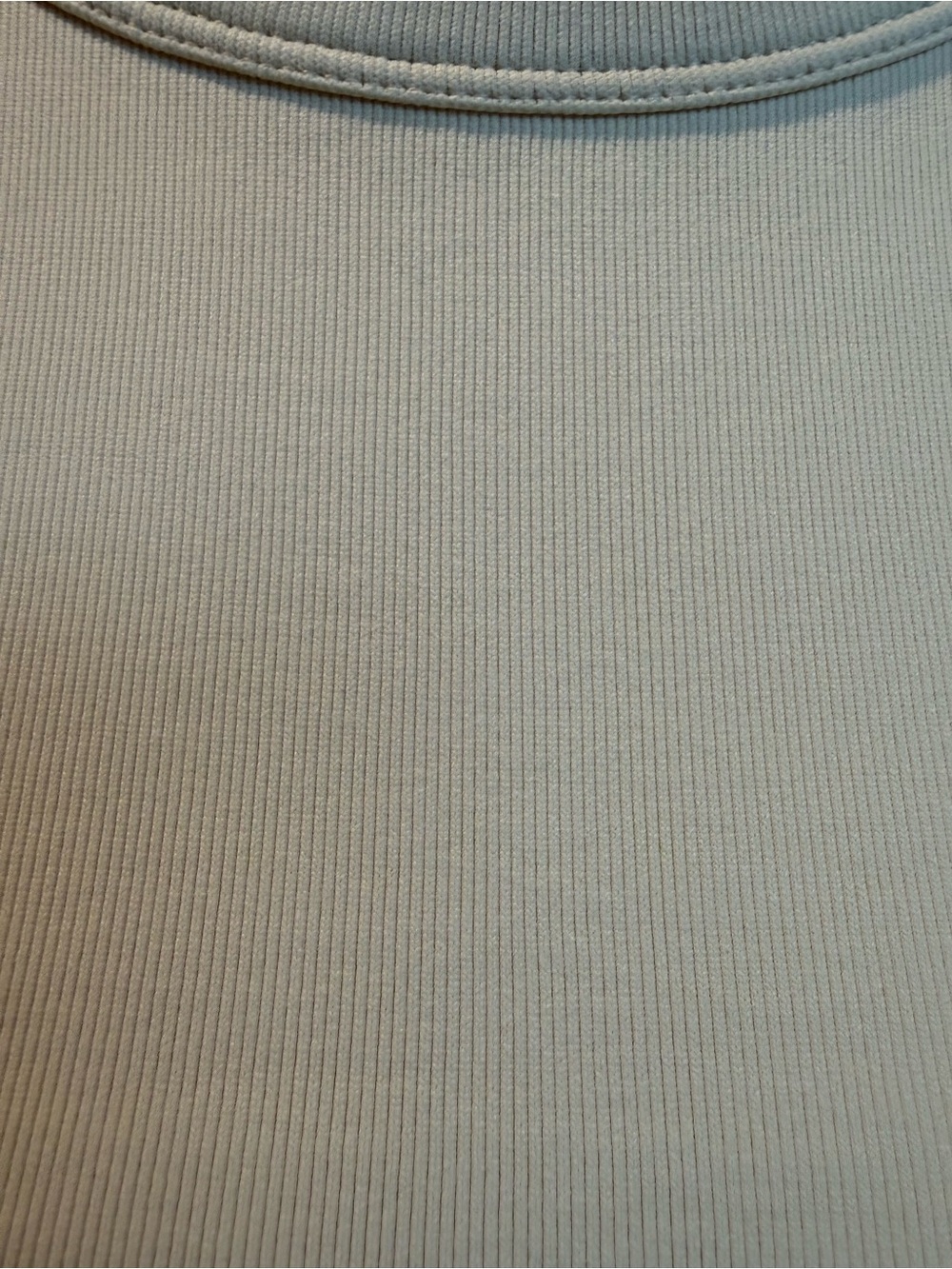 Cream Ribbed Tank Top - Picture 4 of 5